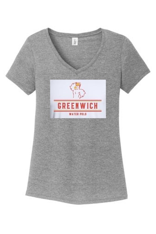 PERFECT TRI V-NECK TEE - GREY FROST Main Image